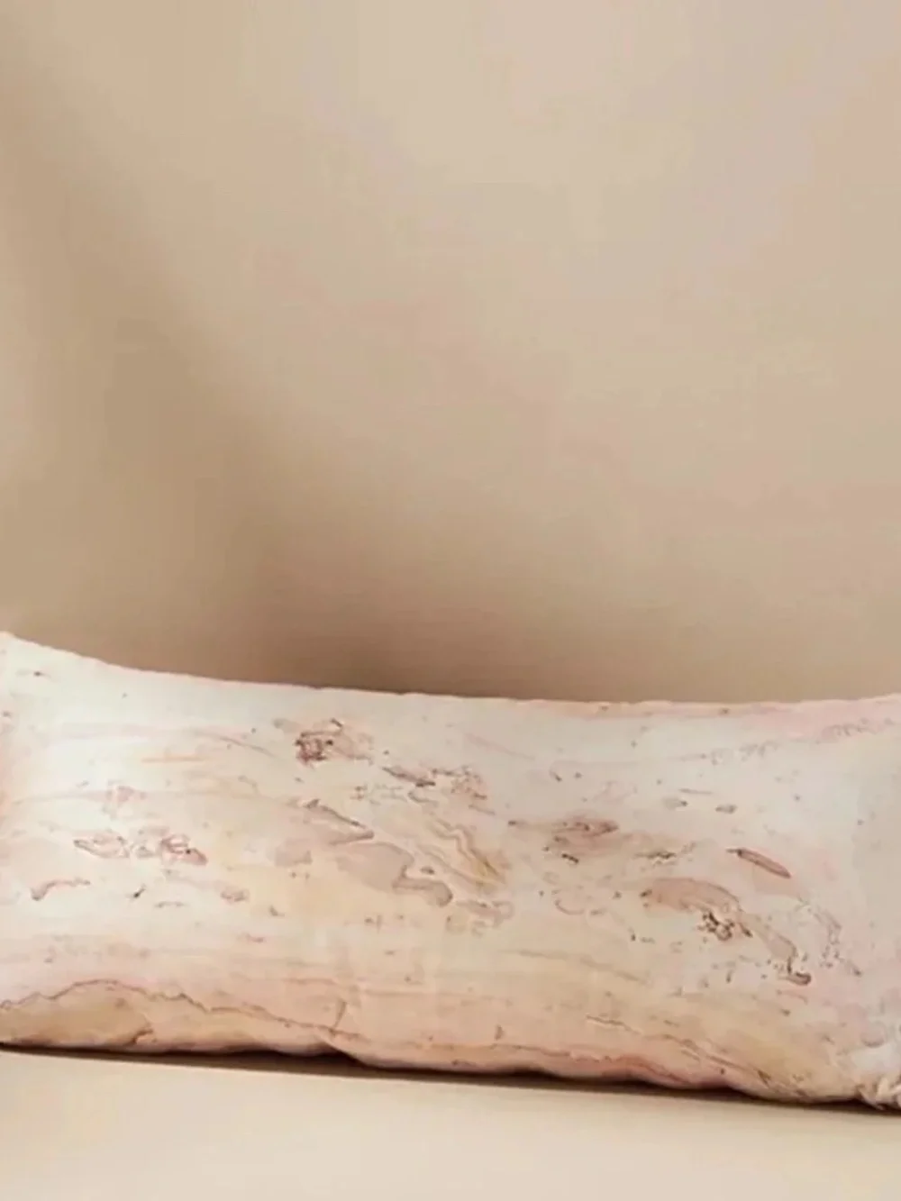 NWT Anthropologie Marbled Zooey  Pink Lumbar Pillow